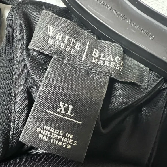 White House Black Market Black Dress with Silver Accents - Picture 5 of 11